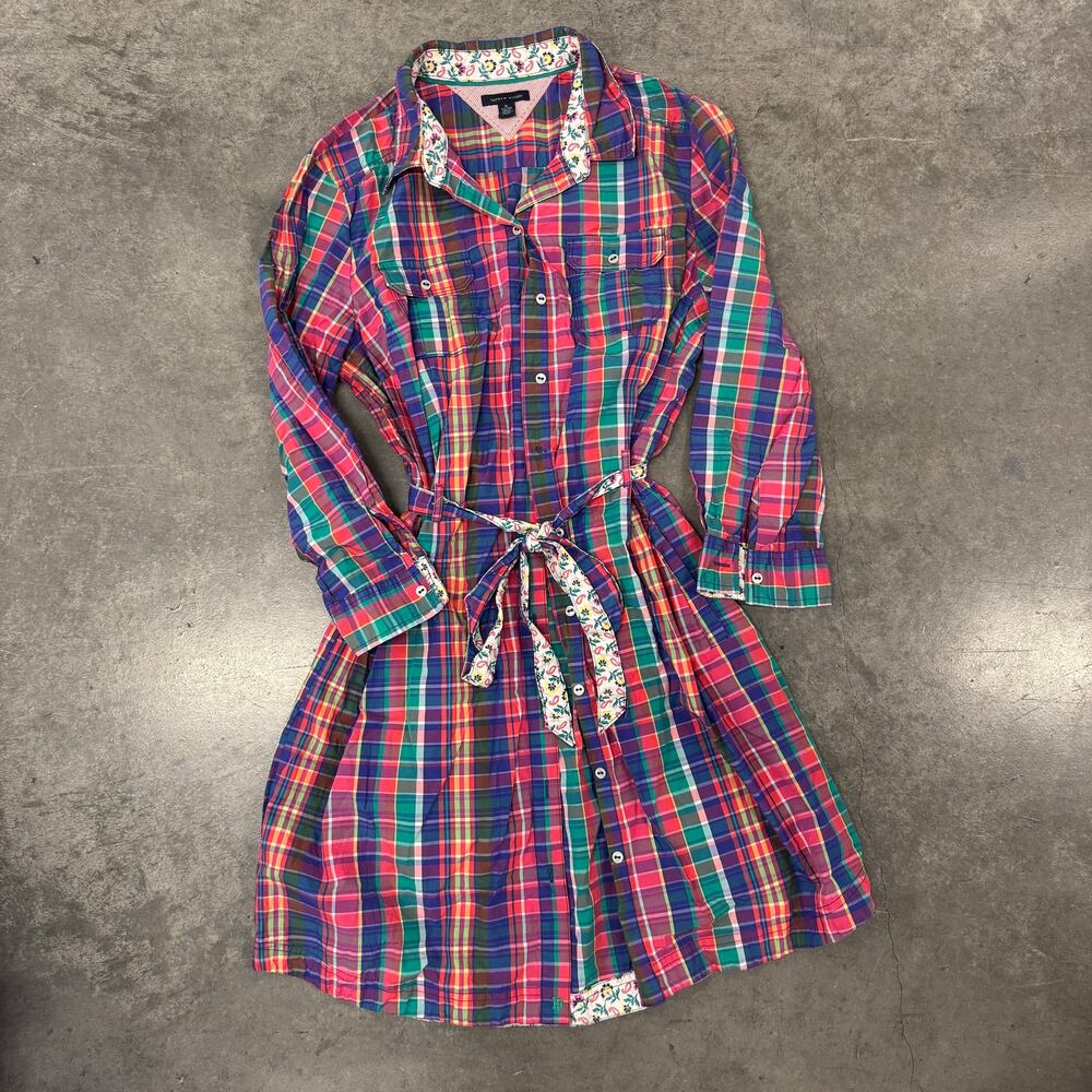 Tommy Hilfiger Multicolor Plaid Mini Dress